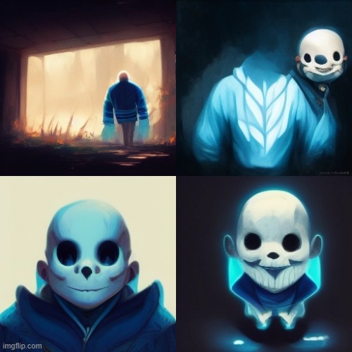 sans made by ai | image tagged in ai,midjourney,undertale | made w/ Imgflip meme maker