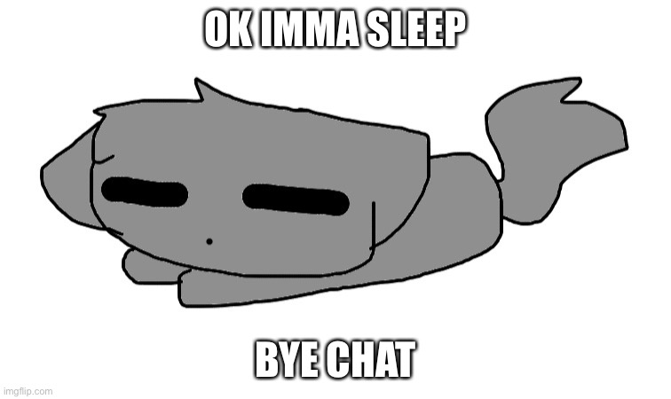 LordReaperus sleeping | OK IMMA SLEEP; BYE CHAT | image tagged in lordreaperus sleeping | made w/ Imgflip meme maker