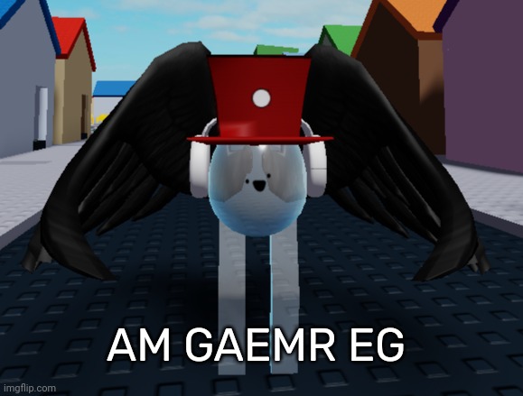 [I misspelled words on purpose btw] | AM GAEMR EG | image tagged in idk,stuff,s o u p,carck | made w/ Imgflip meme maker