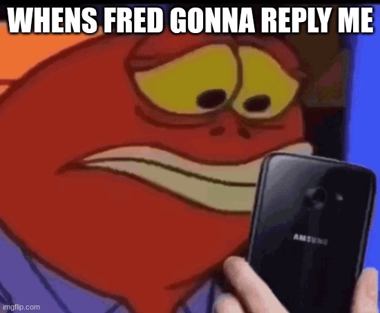 tf is this | WHENS FRED GONNA REPLY ME | image tagged in tf is this | made w/ Imgflip meme maker