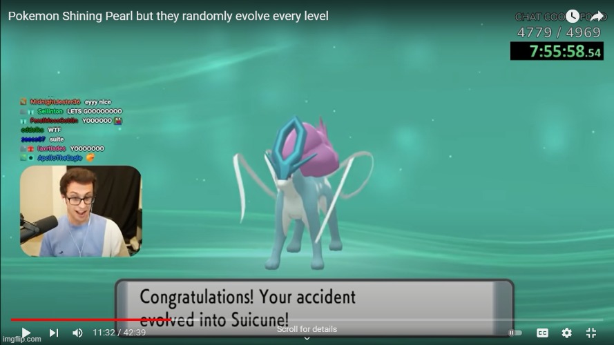 WHAT A NAME! | image tagged in speedrun,pokemon eevee,pokemon but,randomly evolve | made w/ Imgflip meme maker