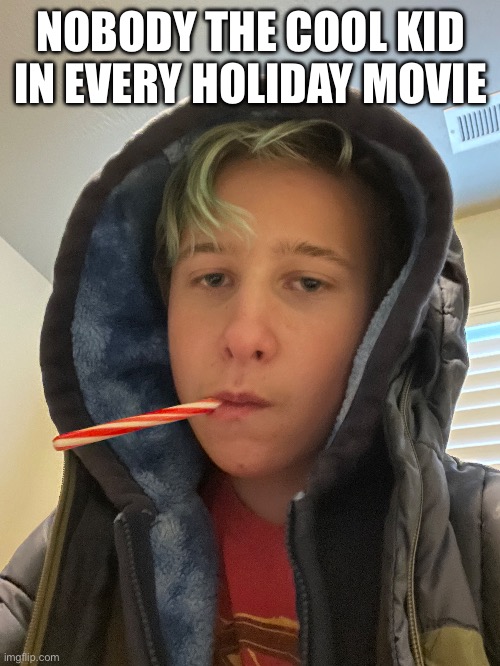 You know I’m right | NOBODY THE COOL KID IN EVERY HOLIDAY MOVIE | image tagged in holidays | made w/ Imgflip meme maker