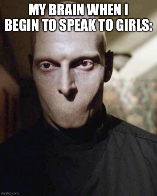 Brain: ABSOLUTELY NO TALKING | MY BRAIN WHEN I BEGIN TO SPEAK TO GIRLS: | image tagged in mute | made w/ Imgflip meme maker