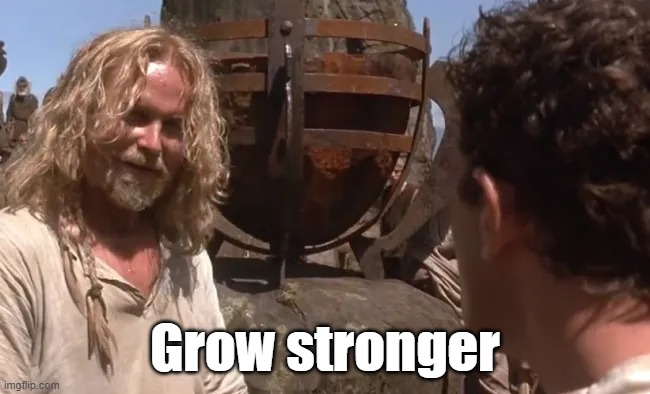 Grow Stronger | Grow stronger | image tagged in vikings,reaction,stronger | made w/ Imgflip meme maker