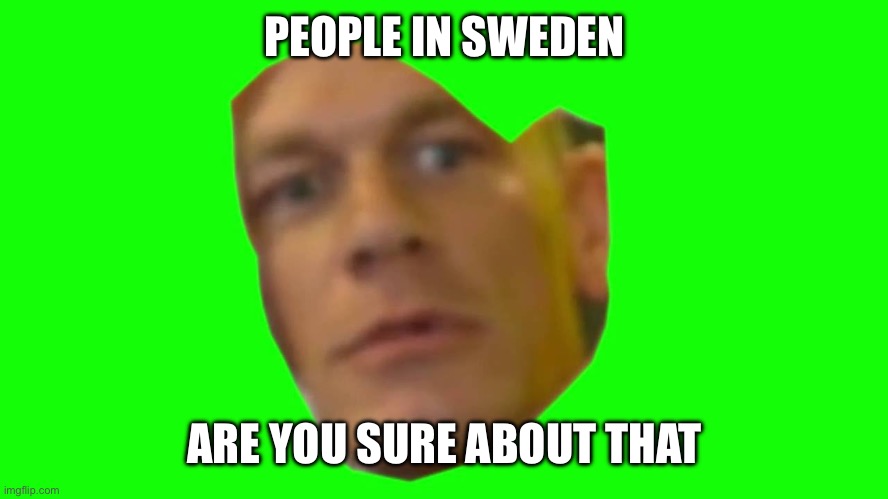Are you sure about that? (Cena) | PEOPLE IN SWEDEN ARE YOU SURE ABOUT THAT | image tagged in are you sure about that cena | made w/ Imgflip meme maker