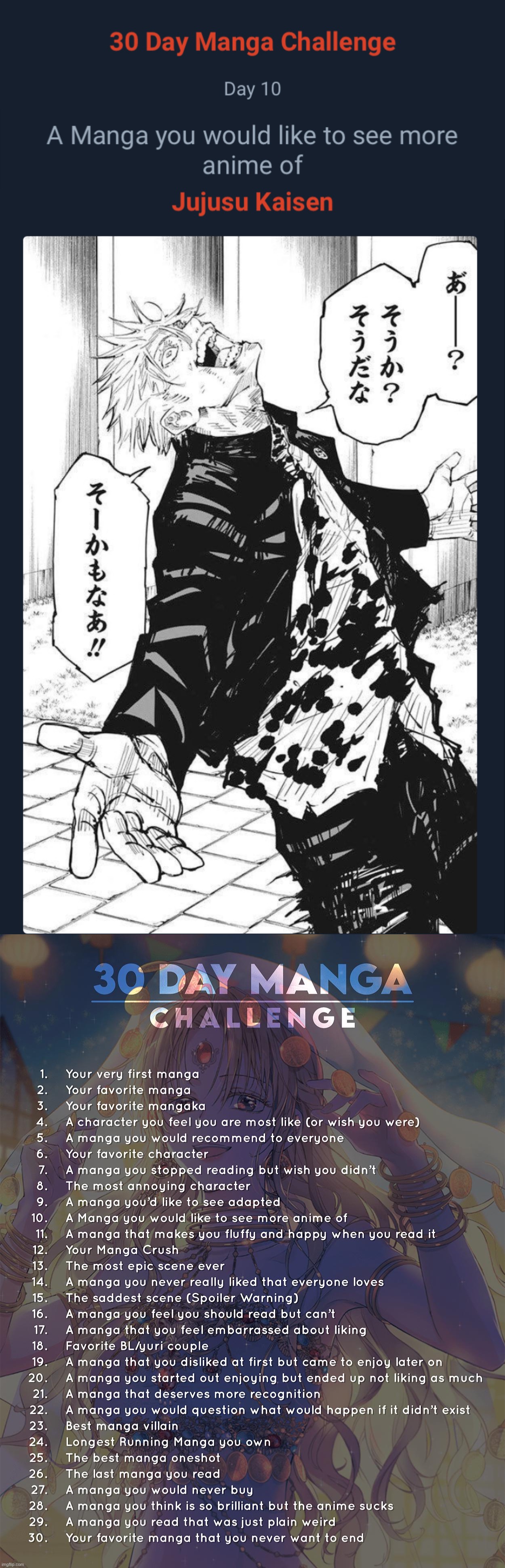 image tagged in 30 day manga challenge | made w/ Imgflip meme maker