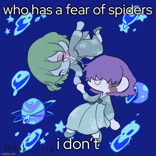 who has a fear of spiders; i don’t | made w/ Imgflip meme maker