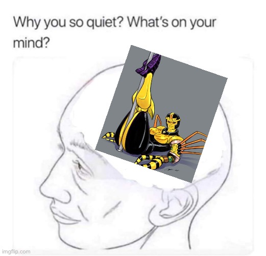 What’s on your mind? Blackarachnia | image tagged in what's on your mind,transformers,beast wars,horny | made w/ Imgflip meme maker
