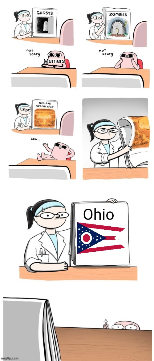 Ohio is terrifying man | Memers; Ohio | image tagged in not scary | made w/ Imgflip meme maker