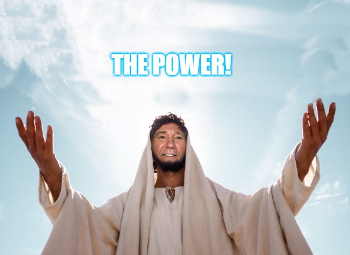 peace | THE POWER! | image tagged in peace | made w/ Imgflip meme maker