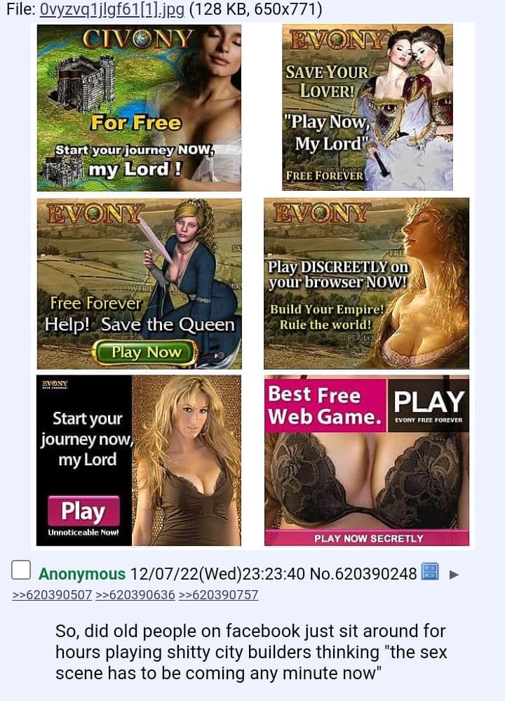 Sexy Evony ads Blank Meme Template