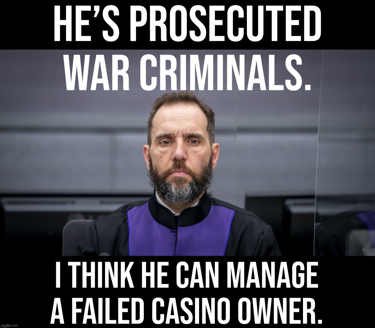 Trump can't beat a tax case. What are his chances against this? | image tagged in jack smith war crimes prosecutor | made w/ Imgflip meme maker