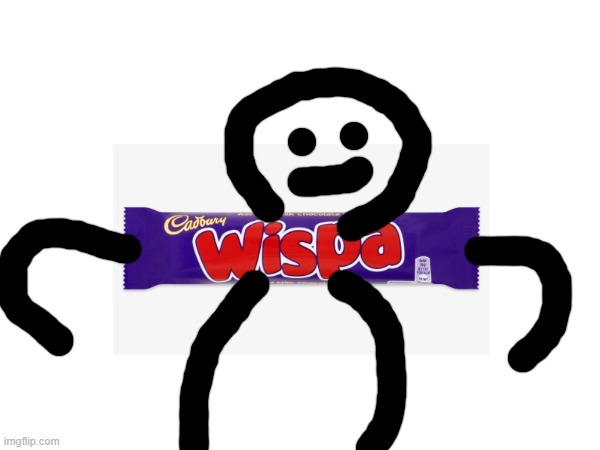 Wispa Man | image tagged in random,funny | made w/ Imgflip meme maker