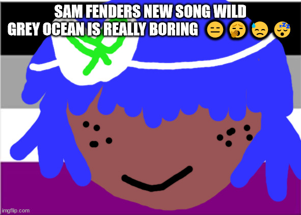 No one from new order will die ps mummy and daddy just did the deed | SAM FENDERS NEW SONG WILD GREY OCEAN IS REALLY BORING  😑🥱😓😴 | image tagged in asexual | made w/ Imgflip meme maker