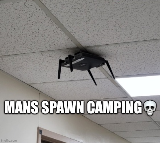 Headcrab irl | MANS SPAWN CAMPING💀 | image tagged in headcrab irl | made w/ Imgflip meme maker