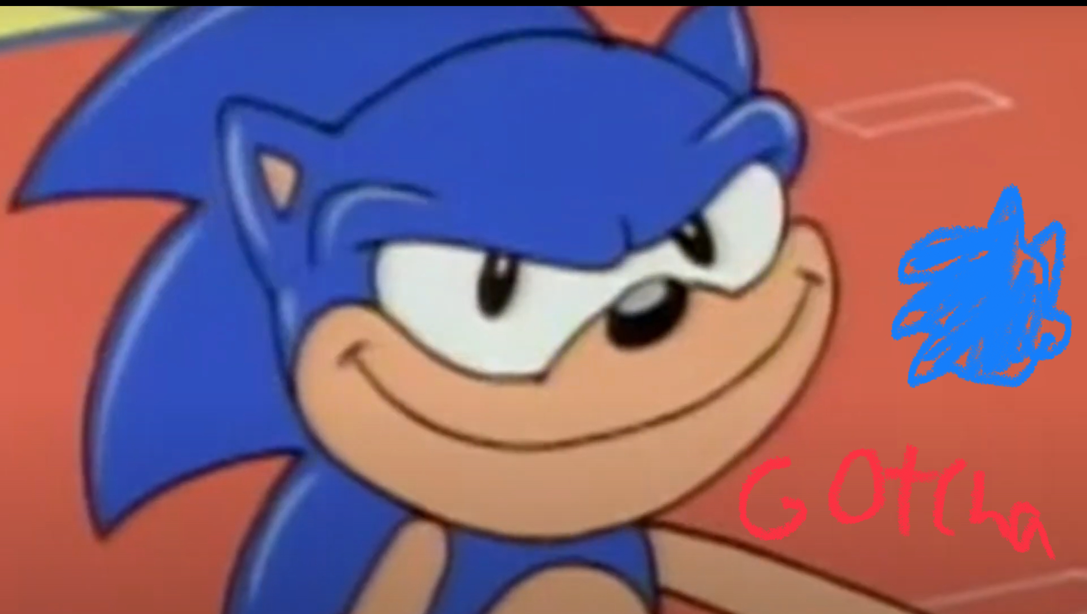 Sonic smirk Blank Meme Template