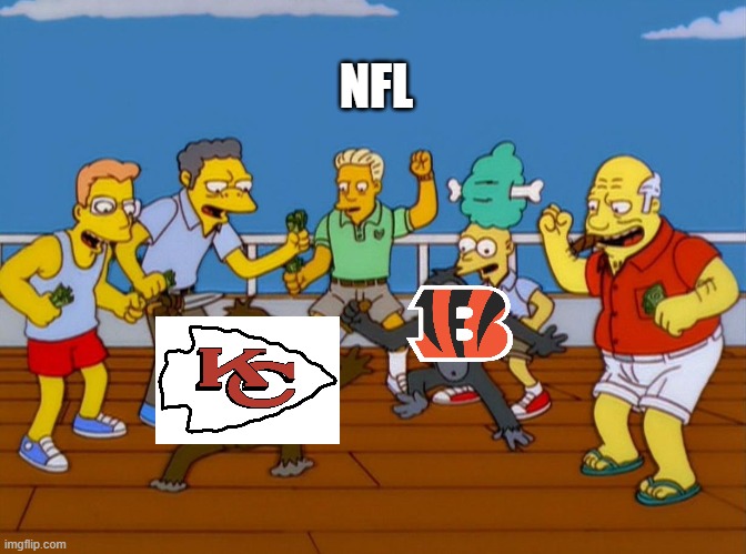 Simpsons Monkey Fight | NFL | image tagged in simpsons monkey fight | made w/ Imgflip meme maker