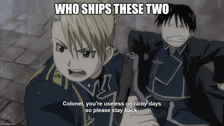 One of the best ships | WHO SHIPS THESE TWO | image tagged in mustang,hawkeye | made w/ Imgflip meme maker
