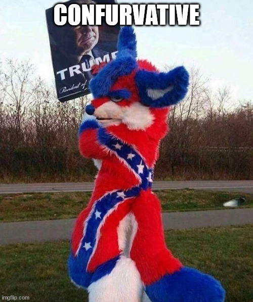 CONFURVATIVE | image tagged in furry memes,political humor | made w/ Imgflip meme maker