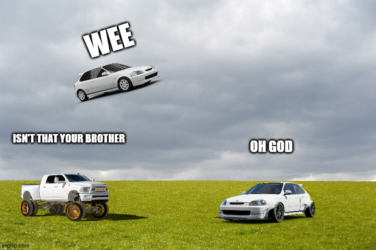 Empty Field | WEE; ISN'T THAT YOUR BROTHER; OH GOD | image tagged in empty field | made w/ Imgflip meme maker