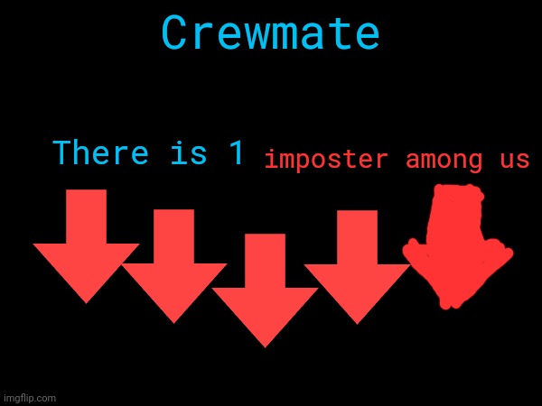 choose | Crewmate; There is 1; imposter among us | image tagged in among us | made w/ Imgflip meme maker
