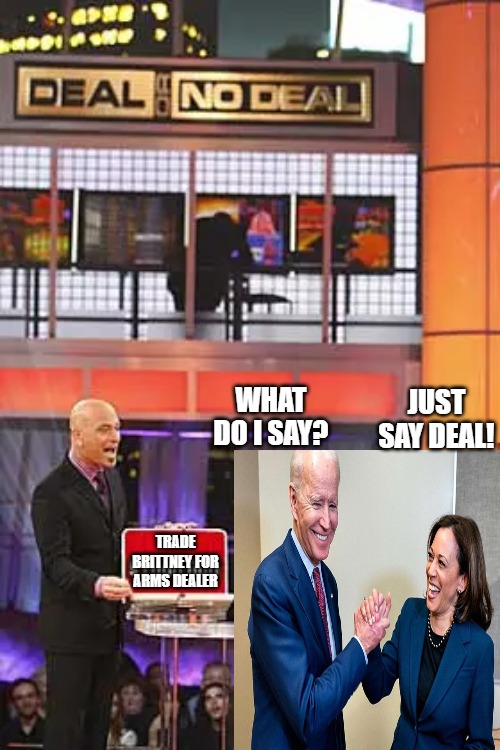 Brittney Griner | WHAT DO I SAY? JUST SAY DEAL! TRADE BRITTNEY FOR ARMS DEALER | image tagged in joe biden | made w/ Imgflip meme maker