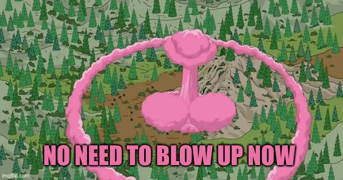 NO NEED TO BLOW UP NOW | made w/ Imgflip meme maker