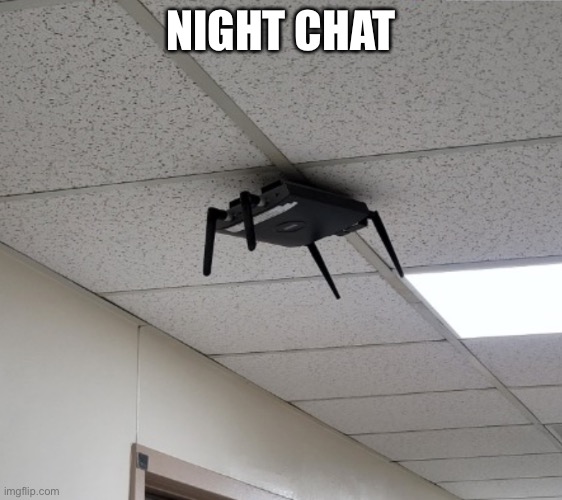 Headcrab irl | NIGHT CHAT | image tagged in headcrab irl | made w/ Imgflip meme maker