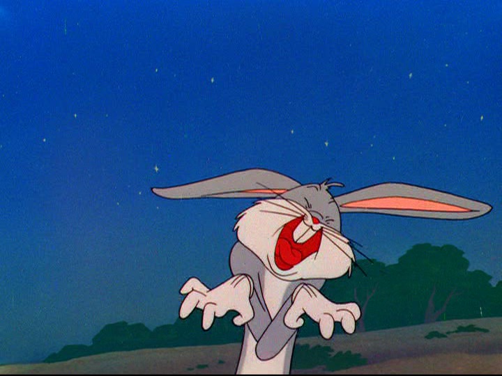 High Quality Bugs Bunny: Ooo! I’m DYYYYYIN’!!! Blank Meme Template