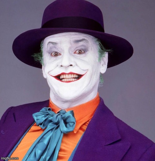 Jack Nicholson Joker | image tagged in jack nicholson joker | made w/ Imgflip meme maker