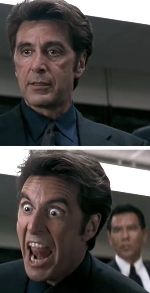 Al Pacino surprise Blank Meme Template