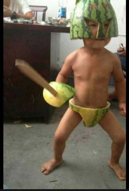High Quality Watermelon Warrior Blank Meme Template