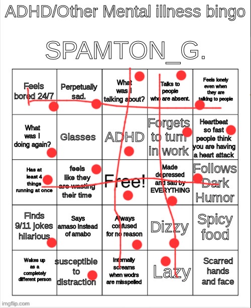 *slaps the top of my head* this bad boy can fit SO much adhd/autism in it | made w/ Imgflip meme maker