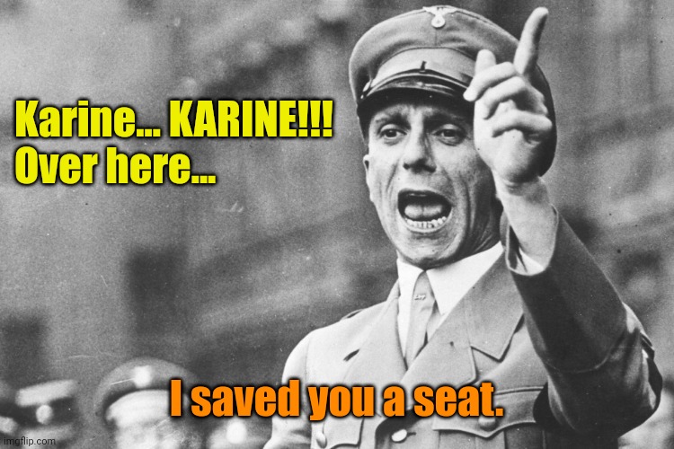 Birds of a Feather... | Karine... KARINE!!!
Over here... I saved you a seat. | made w/ Imgflip meme maker
