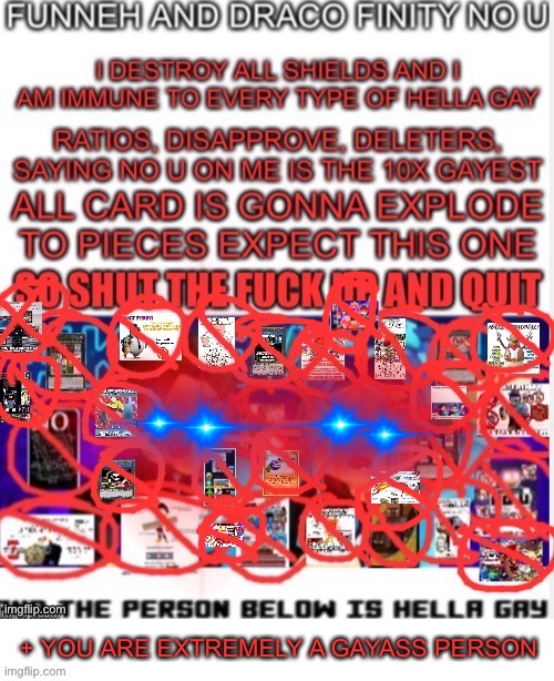 Godzilla Funneh And Draco No U | image tagged in c r a z y funneh and draco no u | made w/ Imgflip meme maker