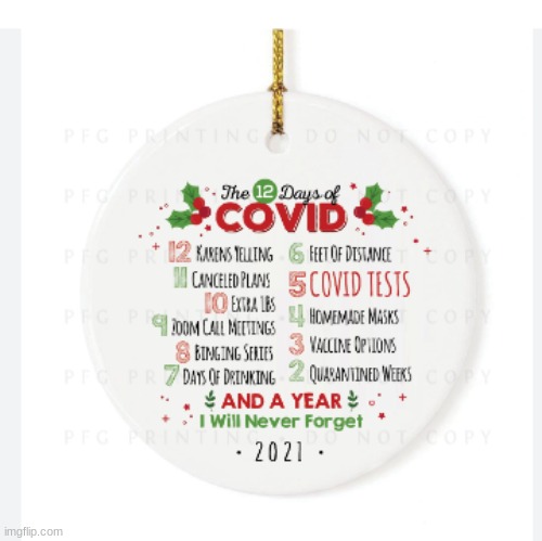 12 days of covid | image tagged in covid-19,memes,christmas | made w/ Imgflip meme maker