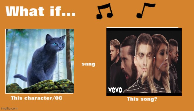 What if Bluestar sang God Rest Ye Merry Gentlemen by Pentonix | image tagged in what if this character - or oc sang this song | made w/ Imgflip meme maker