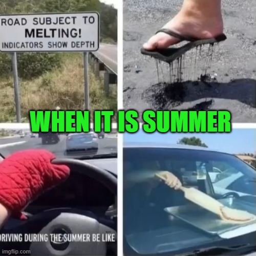 WHEN IT IS SUMMER | image tagged in summer | made w/ Imgflip meme maker