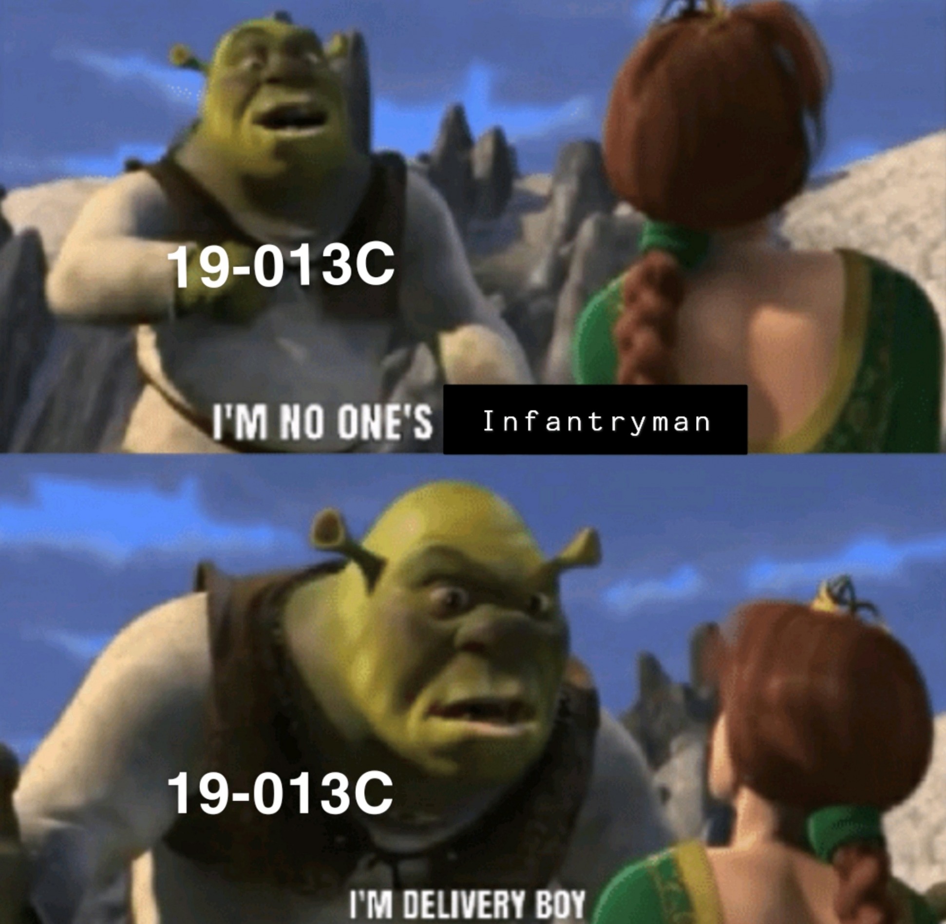 Shrek Delivery Boy Blank Meme Template