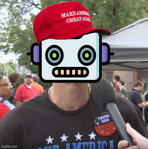 High Quality trump supporter model SUX Blank Meme Template
