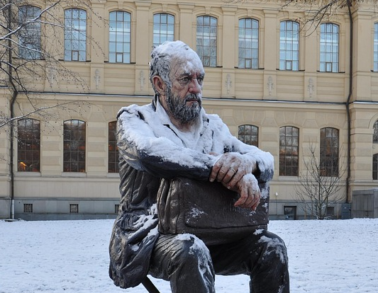 a frozen man sit on a chair Blank Meme Template