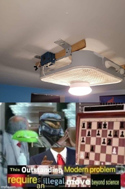 Ceiling fan alternative | image tagged in meme crossover,you had one job,ceiling fan,air conditioner,memes,air | made w/ Imgflip meme maker