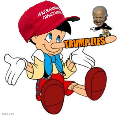 Donny going down? | TRUMP LIES | image tagged in pinocchio,donald trump,maga,political memes,crime | made w/ Imgflip meme maker