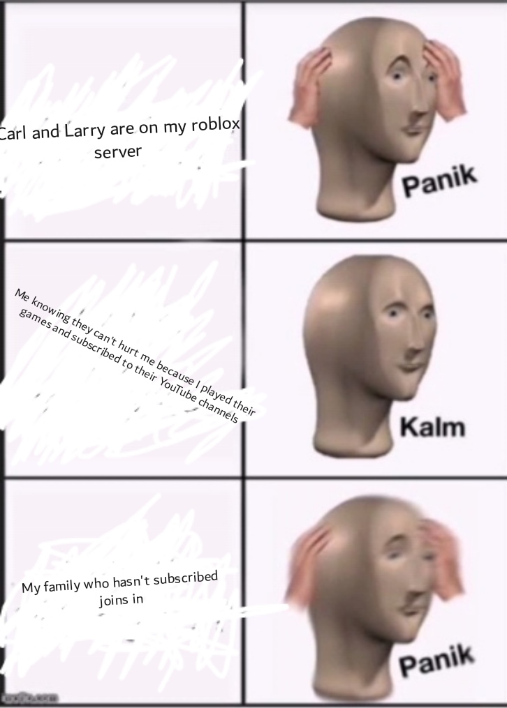 Panik Kalm Panik Blank Meme Template