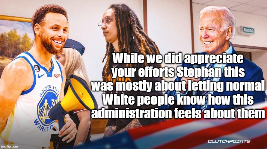 It's best to be the right KIND of Biden Voter | While we did appreciate your efforts Stephan this was mostly about letting normal White people know how this administration feels about them | image tagged in moron | made w/ Imgflip meme maker