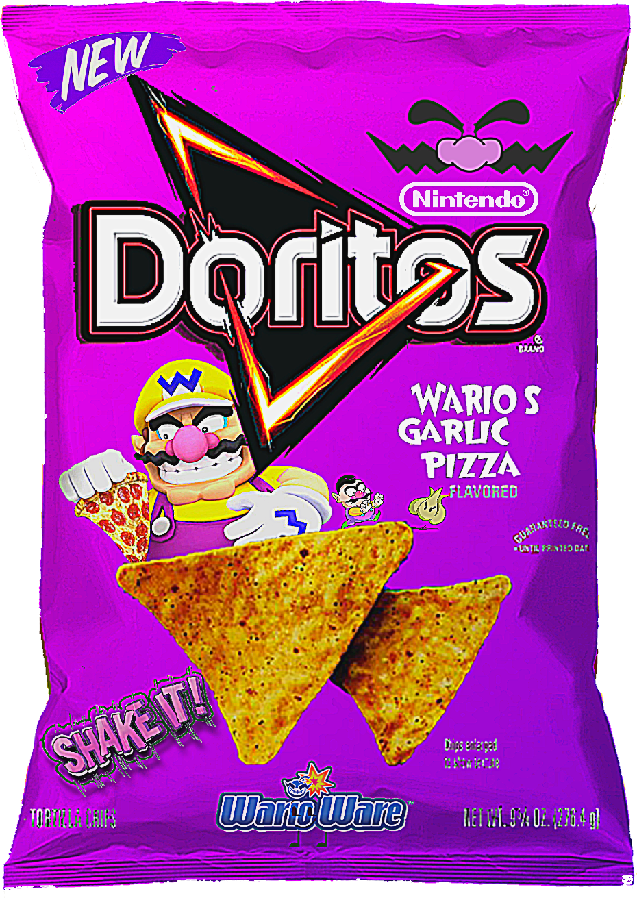 High Quality Wario's Garlic Pizza Doritos Blank Meme Template