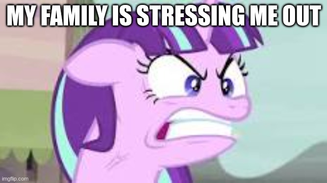 UUGGGHHH | MY FAMILY IS STRESSING ME OUT | image tagged in mlp,fun,mlp fun,family | made w/ Imgflip meme maker