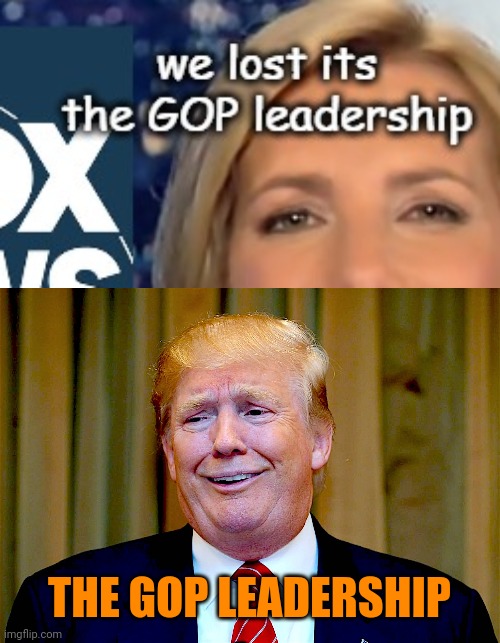 THE GOP LEADERSHIP | image tagged in trump dumb | made w/ Imgflip meme maker