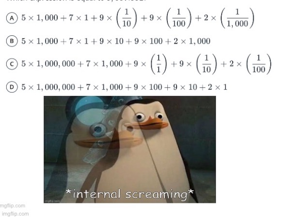 Math | image tagged in internal screaming | made w/ Imgflip meme maker