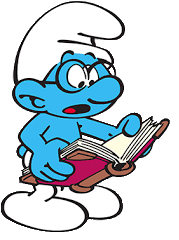 High Quality Brainy Smurf Studying Blank Meme Template